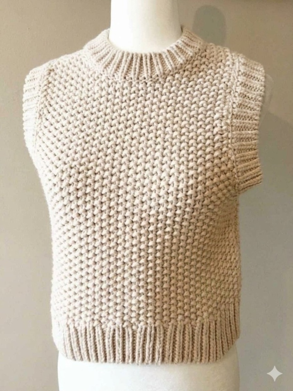 H&M Blush Pink Knit Vest Sleeveless Sweater